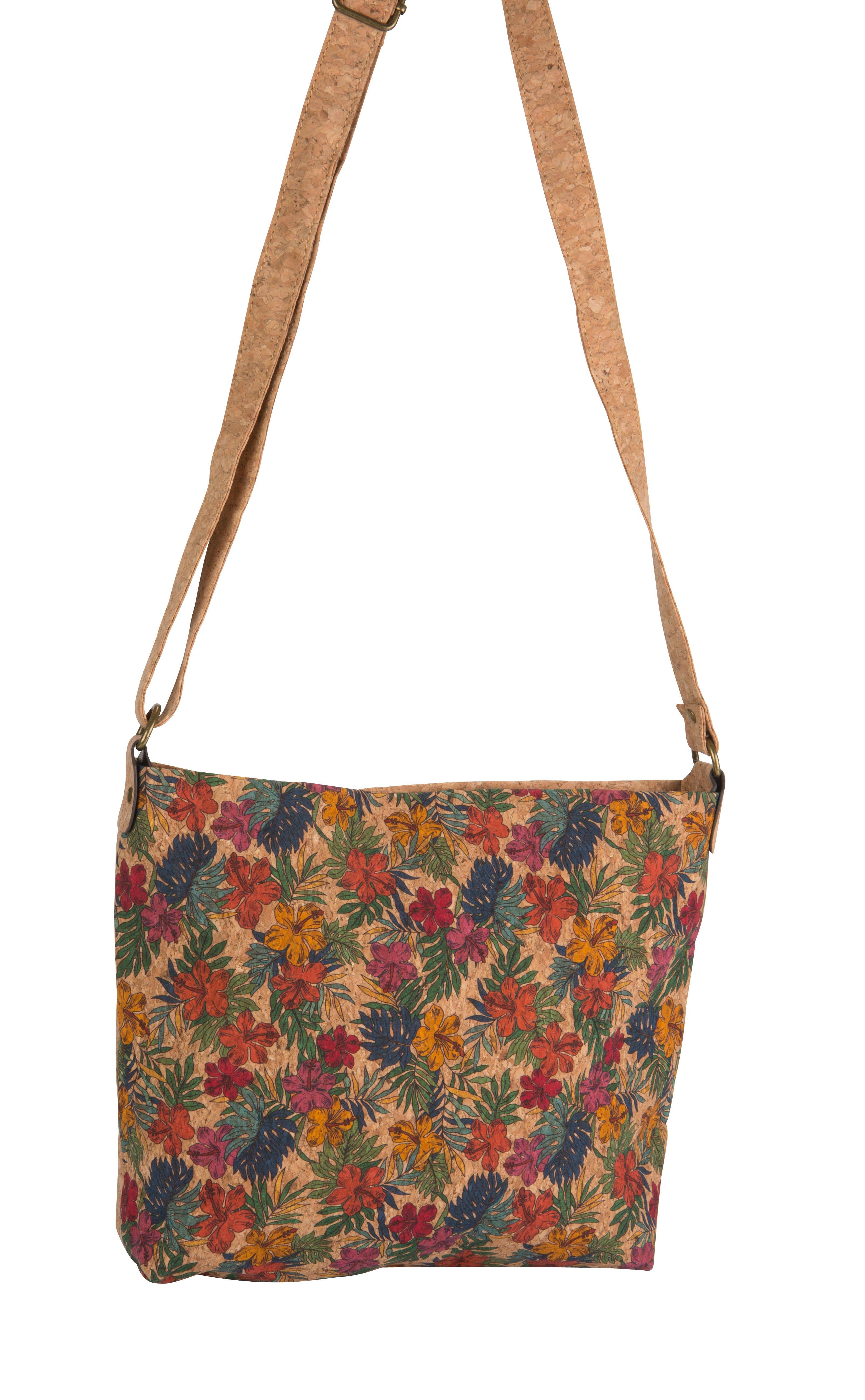 Kaleidoscope Accessories - Wholesale Crossbody Bag - Women's - Crossbody cork bag, back zipper pocket, 4 assorted5