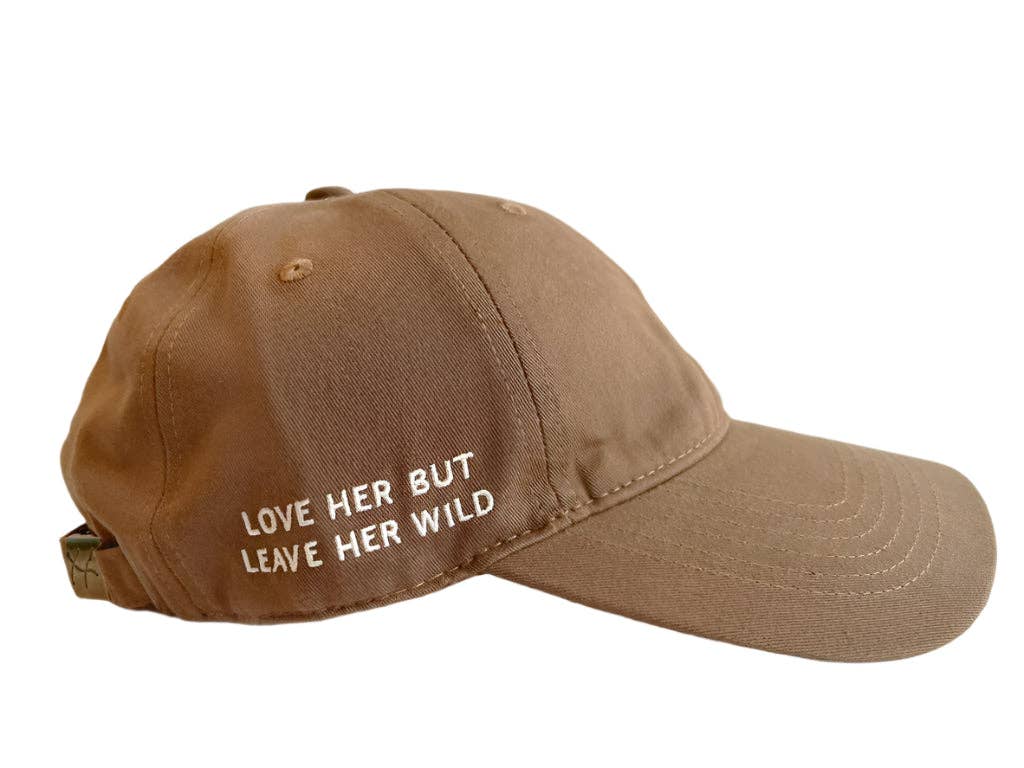 Atticus Poetry - Wholesale Baseball Cap - Women's - Mocha Cotton Dad Hat - Embroidered Heart Cap1