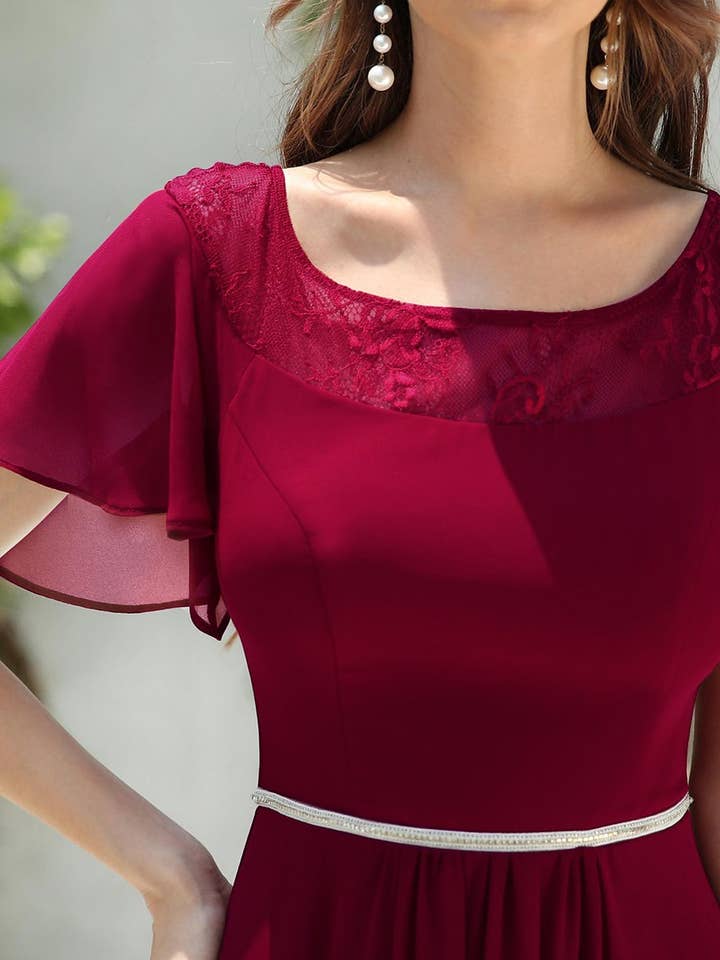 Ever-Pretty - Wholesale Dress - Women's - Women's Casual Boat Neck A-Line Midi Dress