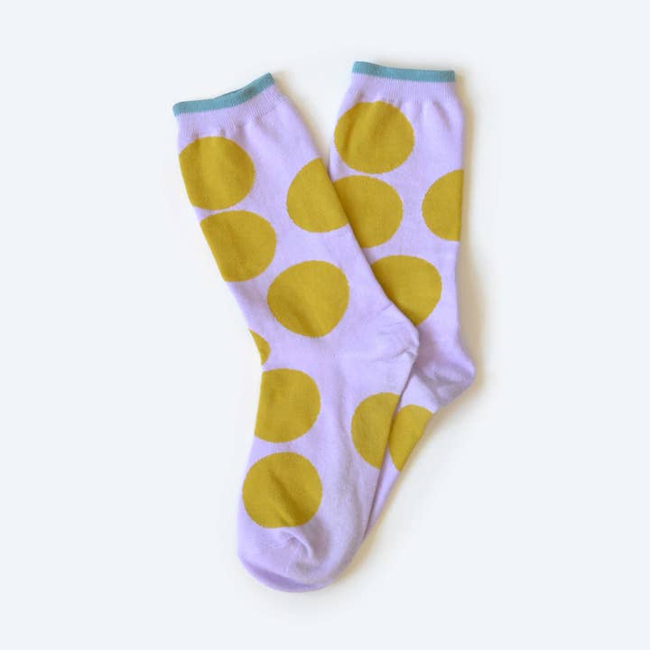 Big Dot Lavender Sock for wholesale by Hooray Sock Co.