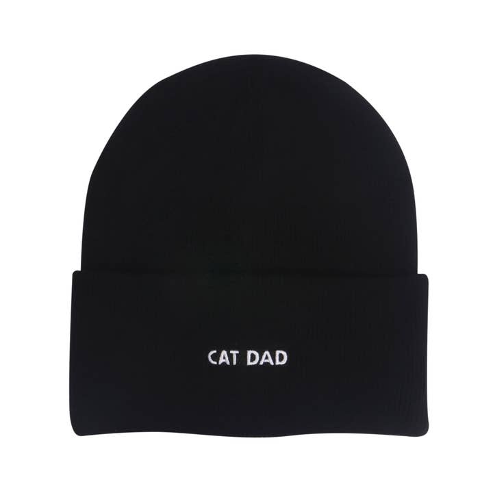 HatPhile Cat Dad Embroidered Beanie – Cozy Toque for Cat Dads for wholesale by HATPHILE