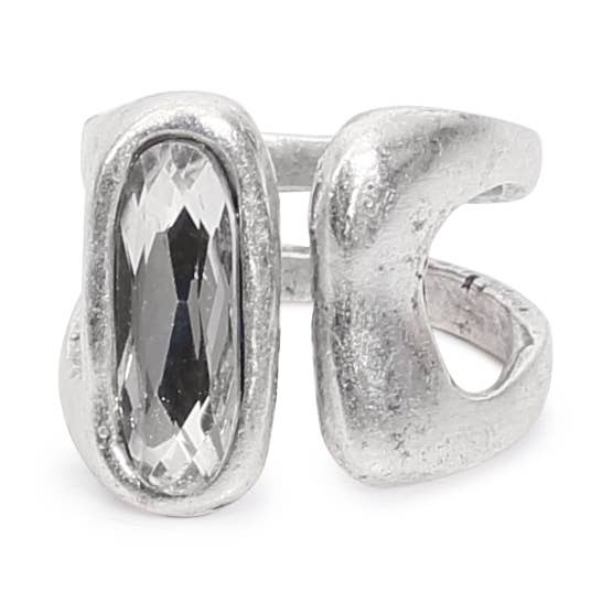 Bague en laiton avec cristal fait main - 6904 pour la vente par Chanour