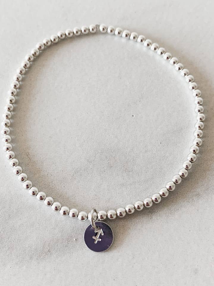 Pulsera de monedas del zodiaco con cuentas para venta al por mayor de Simply Jules Jewelry