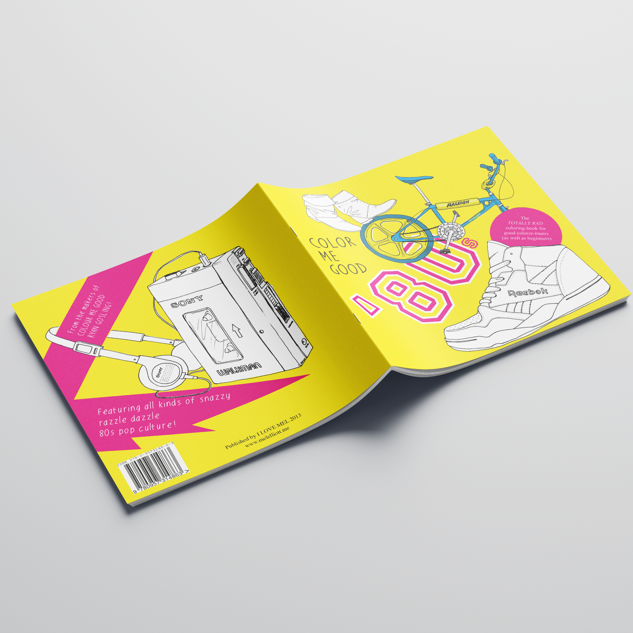 I Love Mel - Wholesale Coloring & Activity Book - Adult - Colour Me Good '80s - Coloring Book3