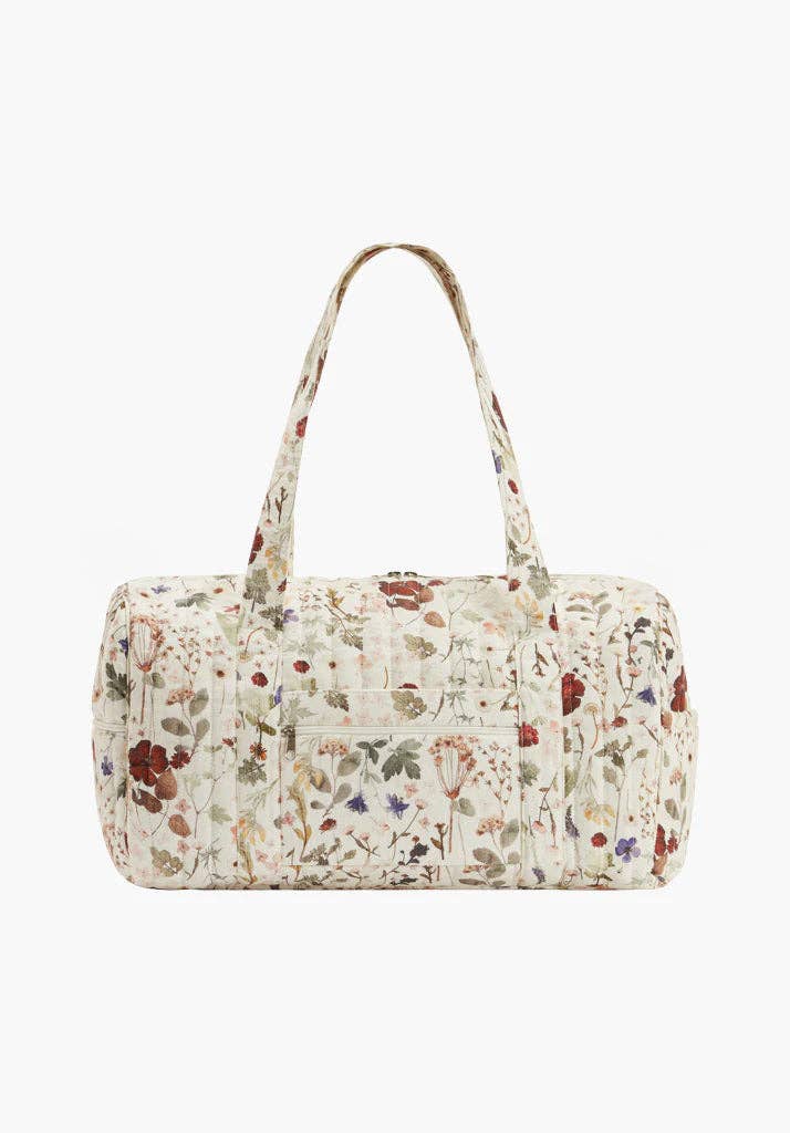 Lily and Lionel – wholesale Weekender bag – women's – Sia Pressed Floral Print Overnight Bag In Cream0