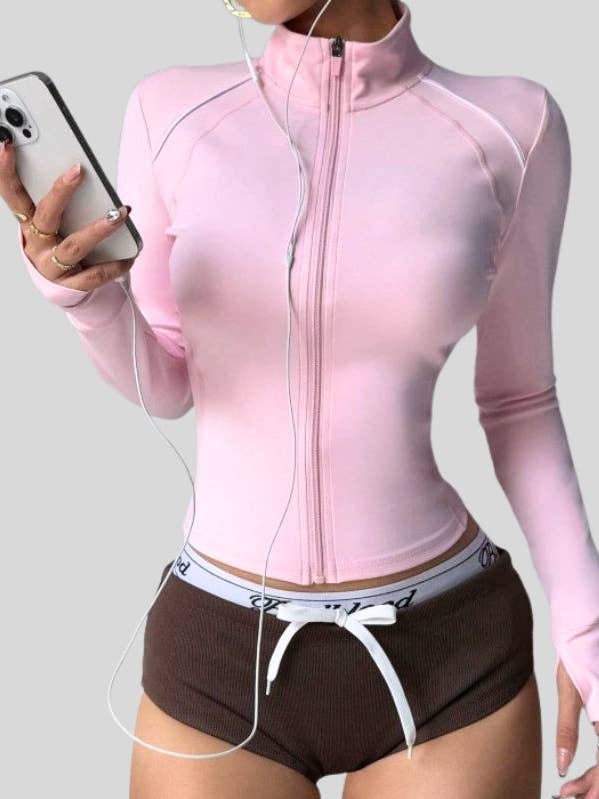 Contrast Color Athletic Slim-Fit Sport Jacket and other Purchase Wholesale track jacket. Free Returns & Net 60 Terms on Faire trending on Faire.