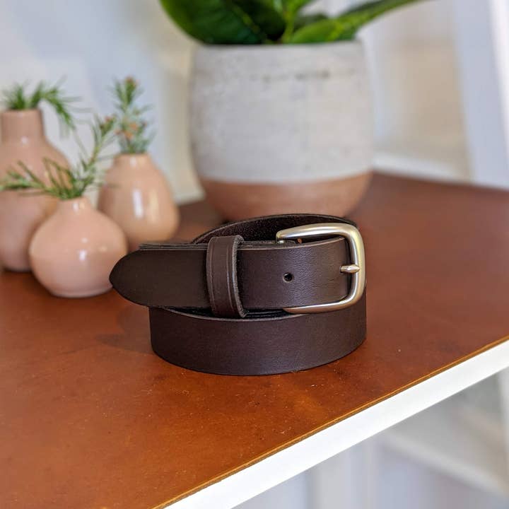 Integral Leather - Wholesale Belt – Men's - Groomsmen Leather Belt Personalised Best Man Gift | Full Grain | Fitted Size | Father's Day Wedding5