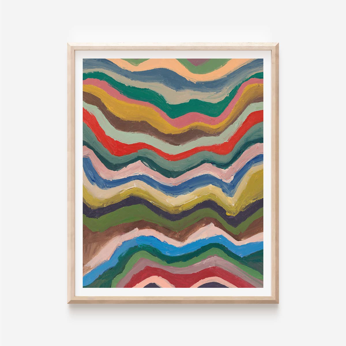 ALEX'S - Wholesale Art Print - Pulse Abstract Chevron Print