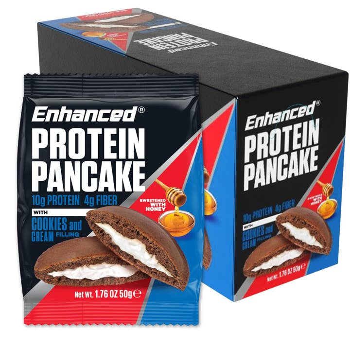 L&F Universal Goods - Wholesale Biscuit - ENHANCED PROTEIN PANCAKE 10/50G COOKIES AND CREAM