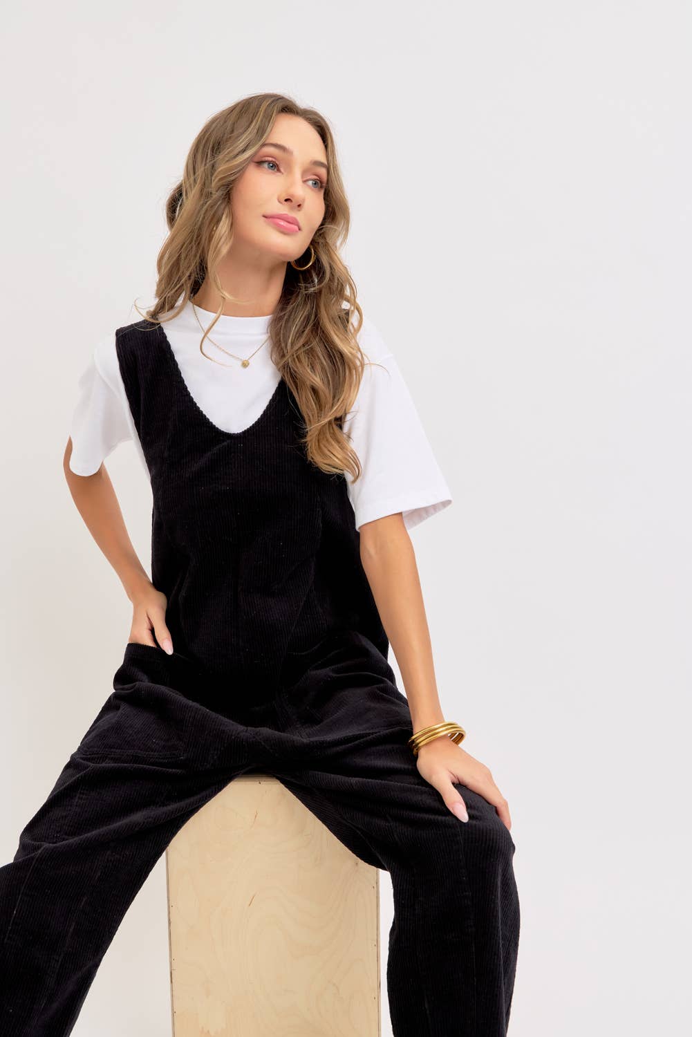 Sweet Lovely by Jen - Wholesale Overalls - Women's - PULL-ON-STYLE CORDUROY OVERALL JUMPSUIT39