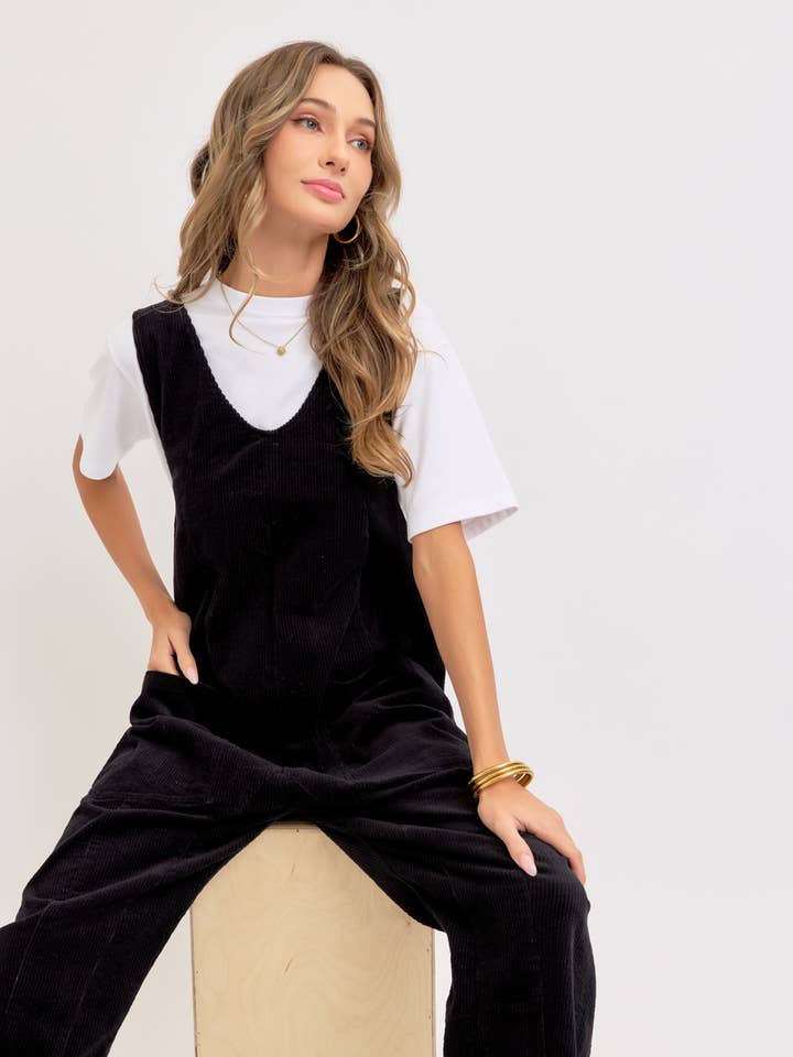 Sweet Lovely by Jen - Wholesale Overalls - Women's - PULL-ON-STYLE CORDUROY OVERALL JUMPSUIT39