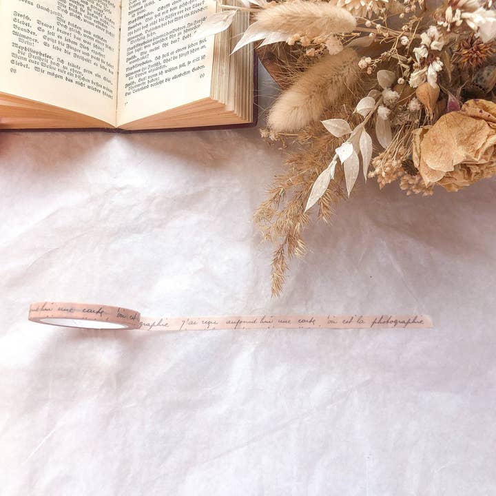 Washi tape letter, tape, font, thin, washis, paper W for wholesale by samesjournal