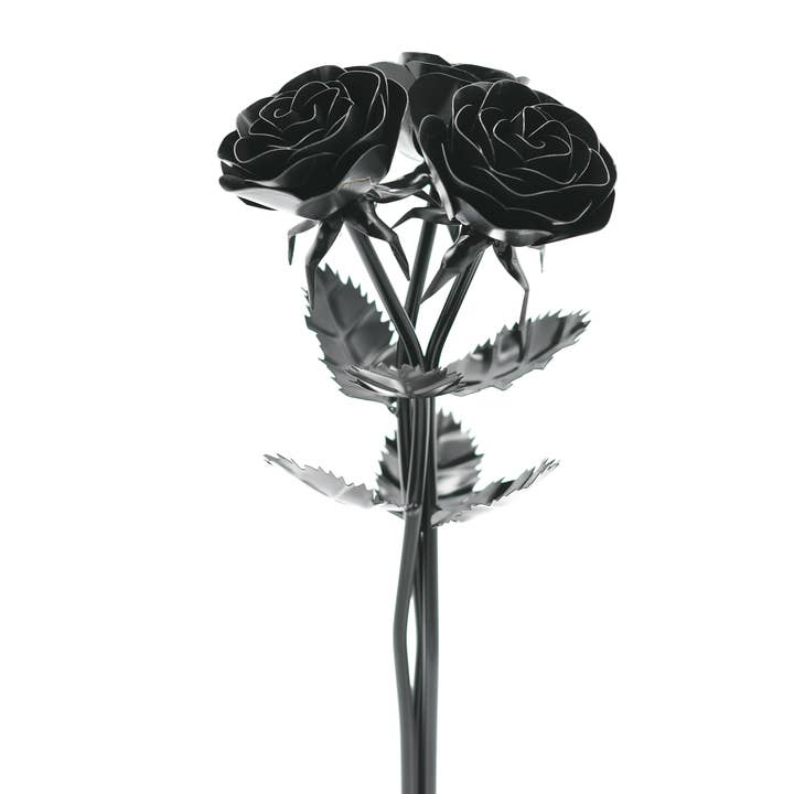 Steelamore - Wholesale Kunstbloemen - 3-delig boeket van stalen rozen2