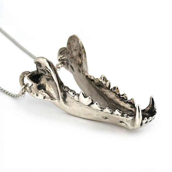 Large Dire Wolf Jaw Pendant for wholesale by Fire & Bone