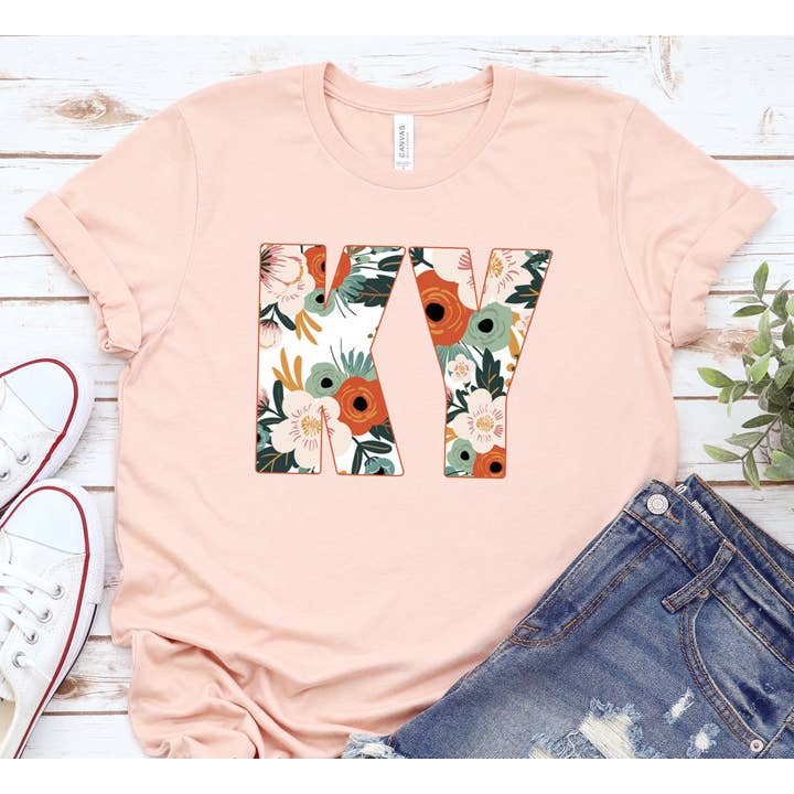 Ohio Roots Print Co – Engroshandel T-shirt med print - Dame – KY Spring Tee