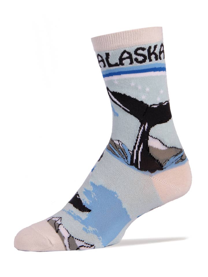 Oooh Yeah/Sock It Up/Oooh Geez Slippers – Meias - Homem por atacado – Alaska | Meias Funny Crew de Algodão Masculinas