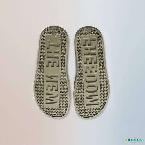 BLIPERS – Großhandel Flip-Flops – Unisex – Unisex Zehentrenner-Gummisandale DESERT GREEN - Blipers5