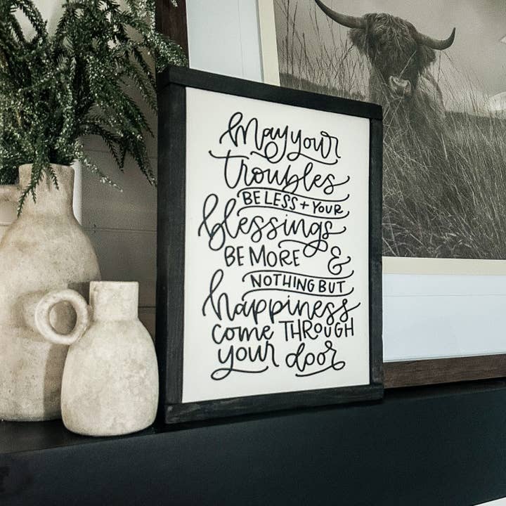 Irish Blessing Wood Sign for wholesale by Dakota + Pine Design Co.