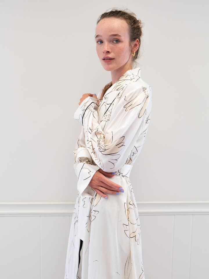 Wildflower Luxury Bathrobe for wholesale by Sara Anderson