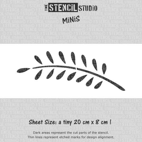 The Stencil Studio – wholesale Stencil/craft die – Stencil MiNiS - Small Branch Stencil1