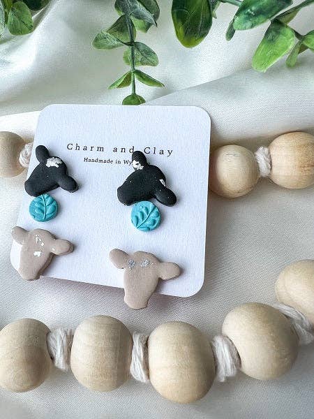 Neutral cow stud pack for wholesale by Charm and Clay