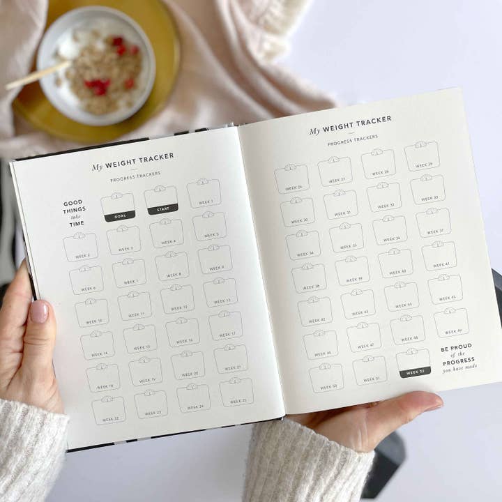Blush And Gold - Wholesale Planner - My Daily Fitness planner - Workout and Meal Planner (Black)