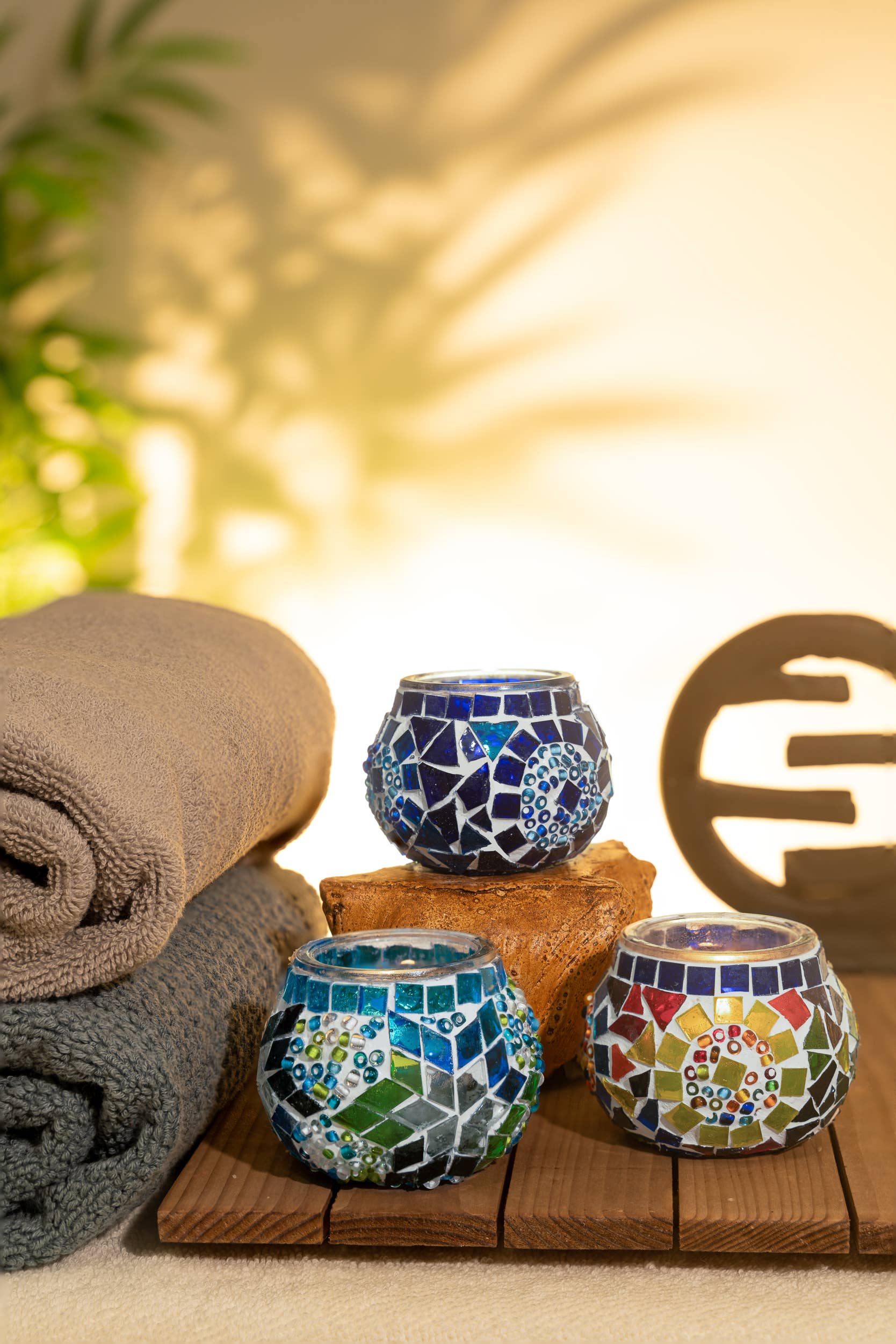 KAFTHAN - Wholesale Candle Holder - Tea Light Mosaic Candle Holders | Christmas Holiday Decor1