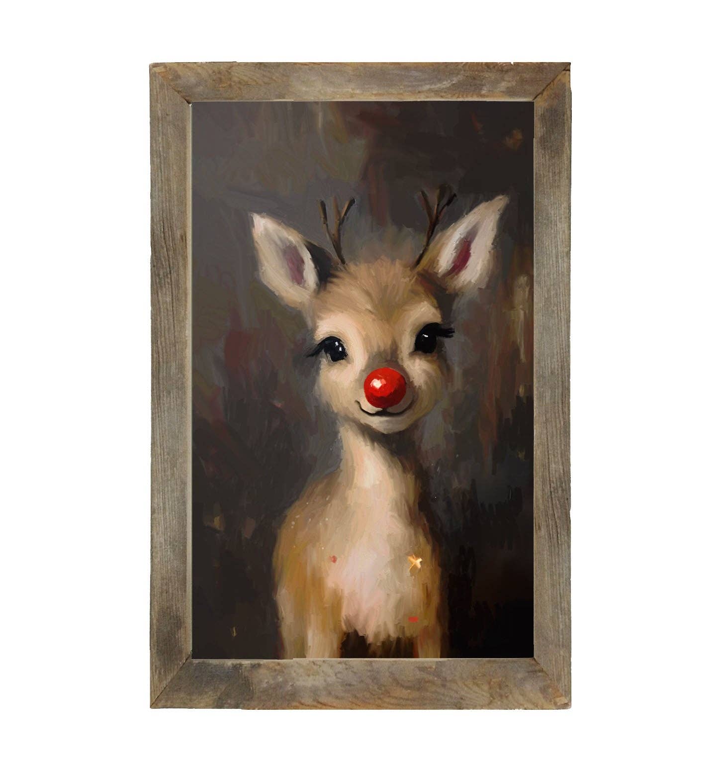 ginger blue - Vente Affiche d'art - Le Renne au Nez Rouge-Cadre Vertical5