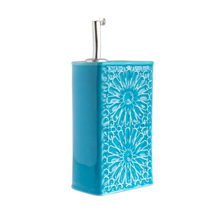 Companhia Atlântica – wholesale Oil/vinegar dispenser – Ceramic Cruet "Alicatos" 500ML - Various Colors - With Dispenser5