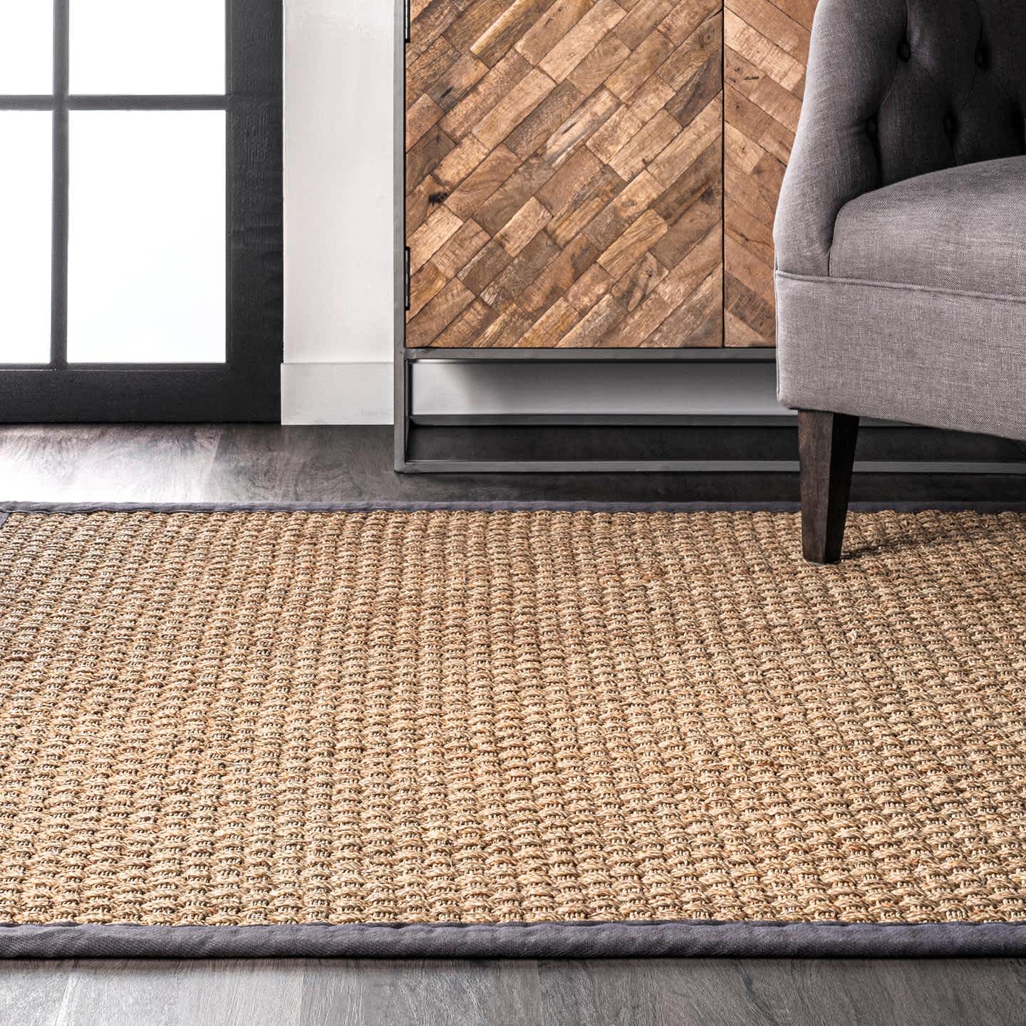 nuLOOM - Wholesale Area Rug - Hesse Checker Weave Seagrass Indoor/Outdoor Area Rug22