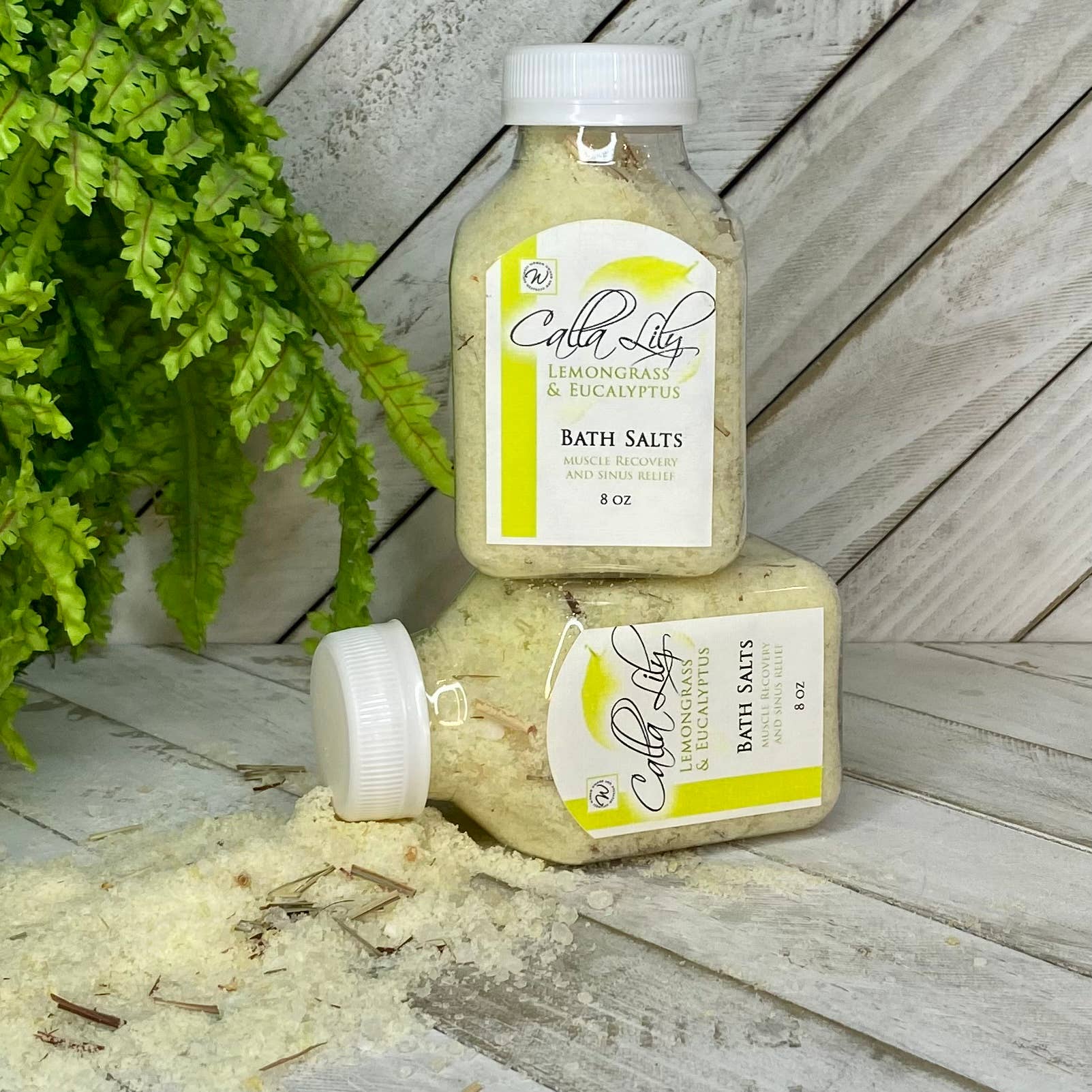 Calla Lily Cosmetics - Wholesale Bath Salts - Lemongrass Eucalyptus Soak Bath Salts3