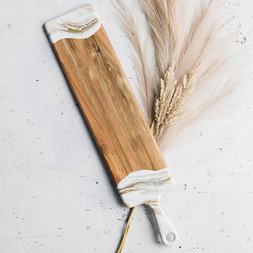 Lynn & Liana Designs EU - Wholesale Cheese Board - Handmade Resin Cheeseboard - Baguette 13x61 cm7