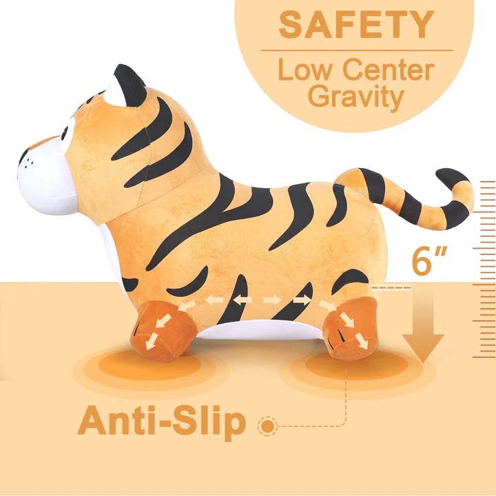 iPlay iLearn - Wholesale Stuffed/Plush Toy - Kids & Baby - Tiger Bouncy Pals - Toddler Plush Animal Hopper Ride-On4