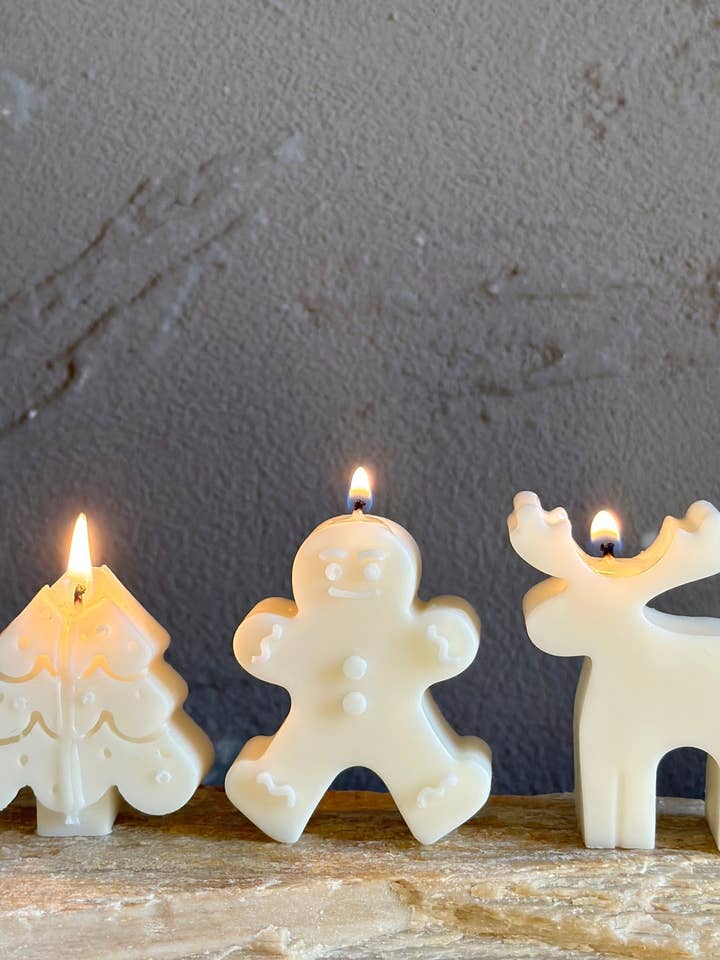 Coffret cadeau bougies de Noël pour la vente par LA AROMA CANDLE CO.