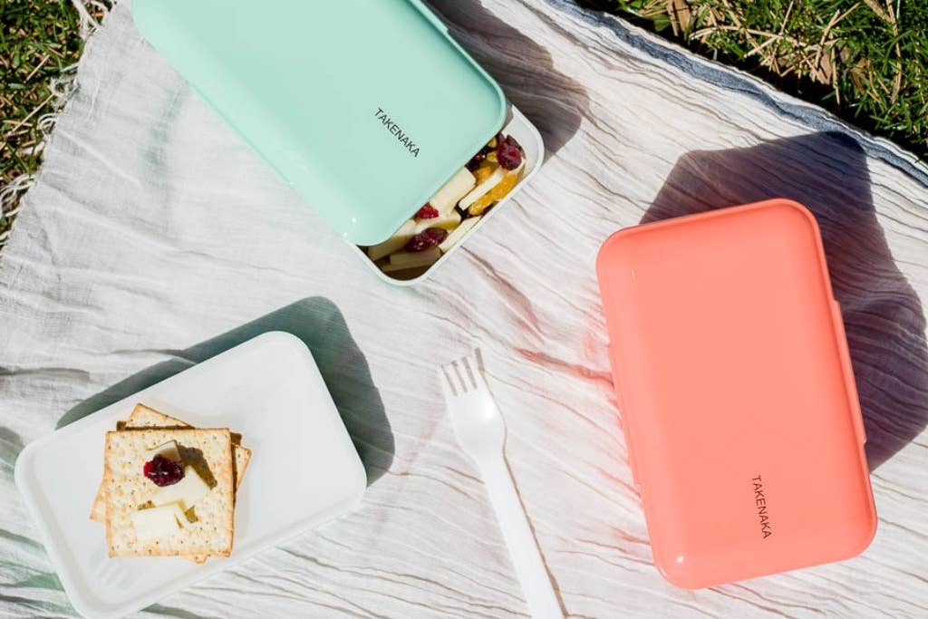 TAKENAKA Bento Box - Wholesale Lunch Bag/Box - Bento Bite Dual Box - Made of Recycled Plastic Bottles8