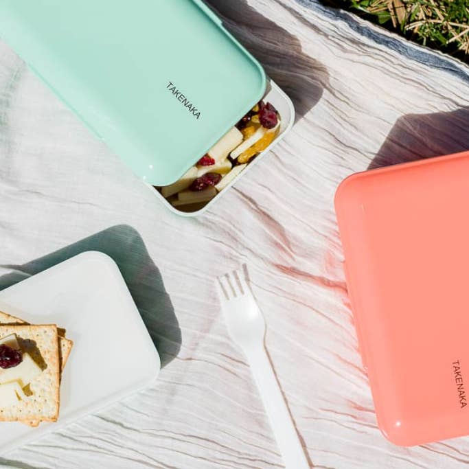 TAKENAKA Bento Box - Wholesale Lunch Bag/Box - Bento Bite Dual Box - Made of Recycled Plastic Bottles8