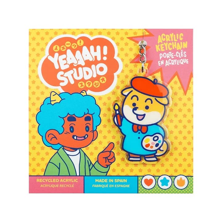 Yeaaah! Studio - Wholesale Keychain - Unisex - "Mimi - artist" keychain in recycled acrylic2