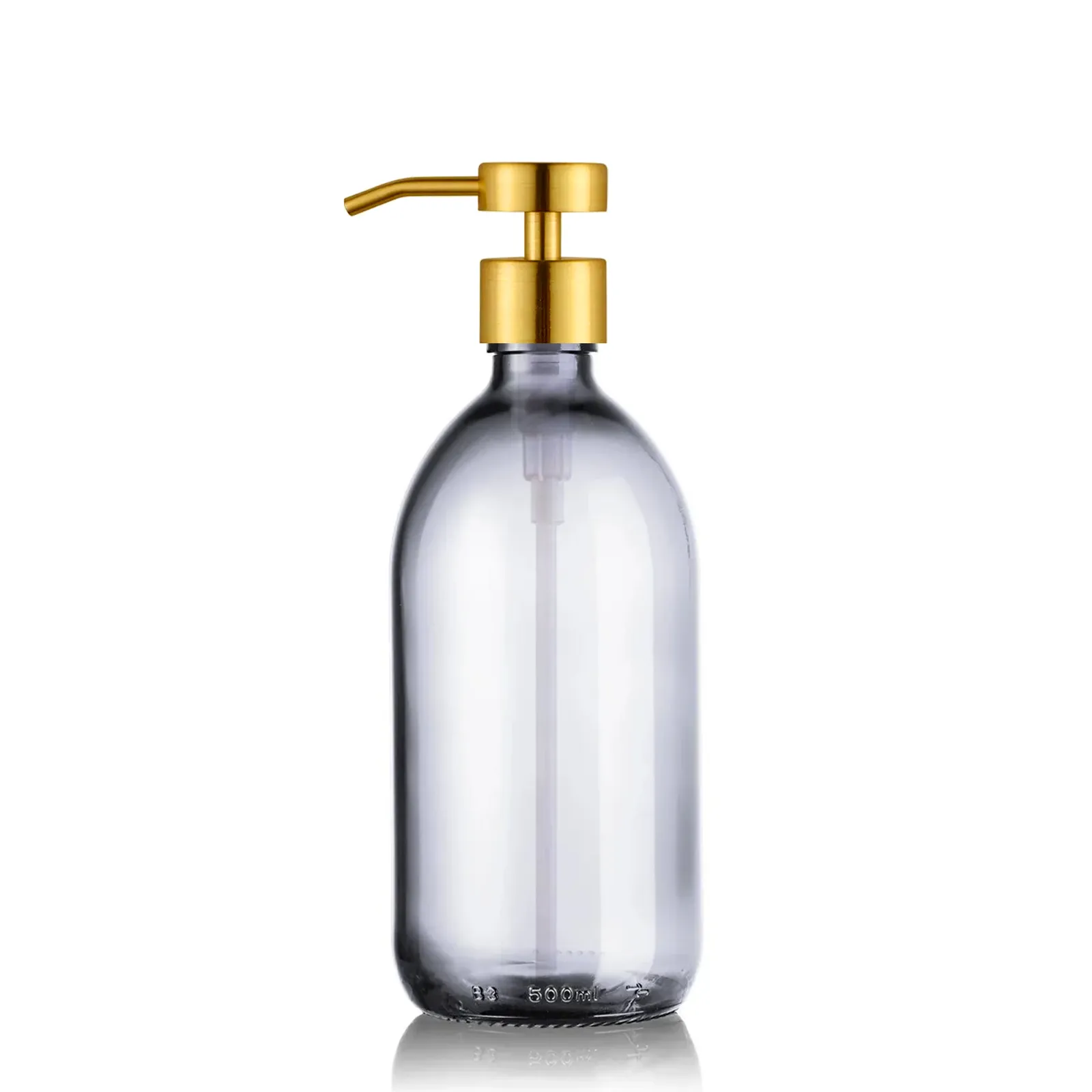 Little Pots – wholesale Soap dispenser – Clear glass soap dispenser – Stainless steel pump7