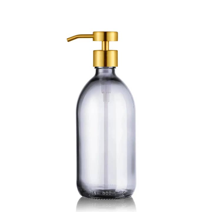 Little Pots - Wholesale Soap Dispenser - Clear glass soap dispenser – Stainless steel pump4
