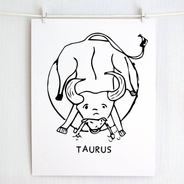 Signes du zodiaque : TAUREAU pour la vente par Jamie Palmer Keating