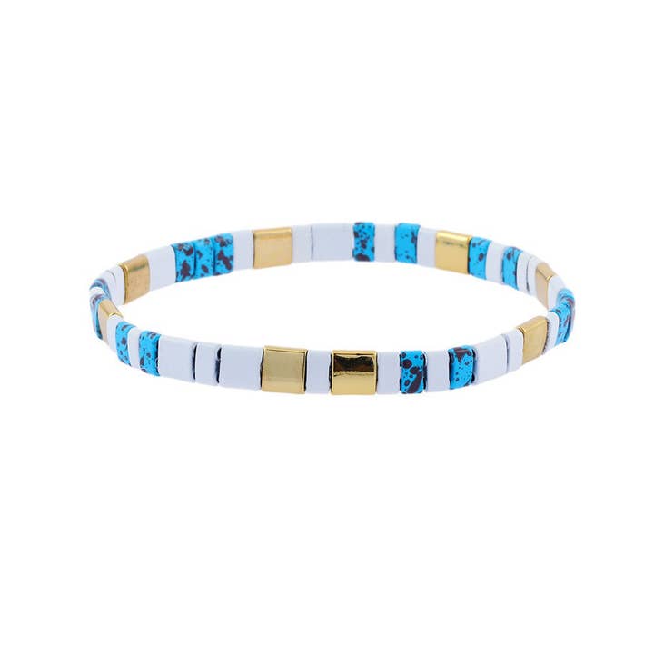 Mio Queena - Wholesale Beaded Bracelet - 5MM TILA Beads Beaded Elastic Bracelets - BJ