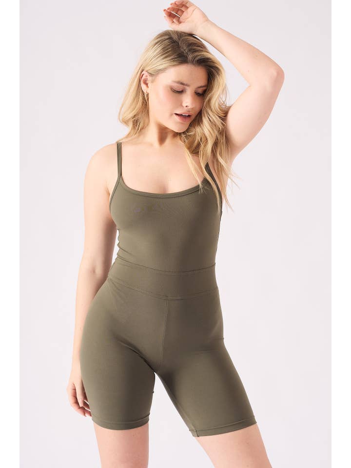 JMOJO UK Limited – wholesale Unitard – Women′s – Unitard Athleisure Strappy Unitard – Khaki10