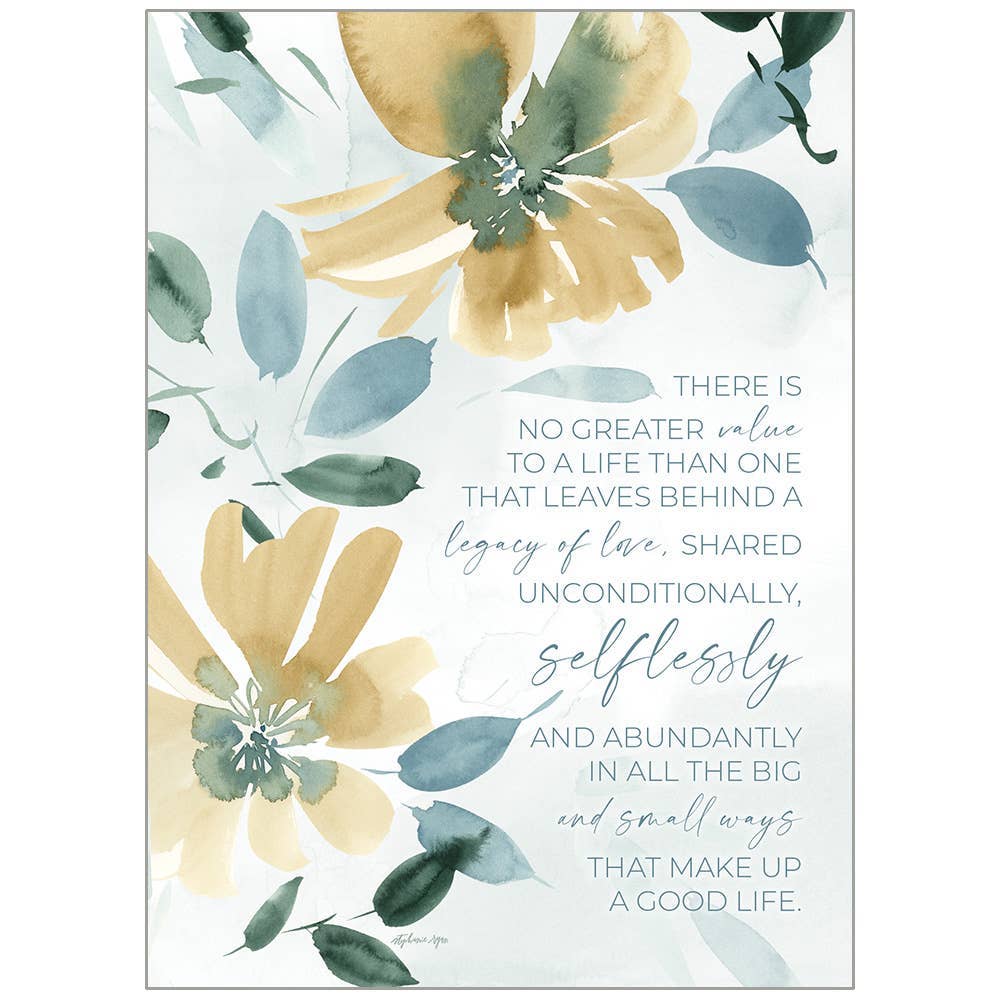 Legacy – wholesale Sympathy card – Soft Floral - Faith Sympathy Inspirational Card0