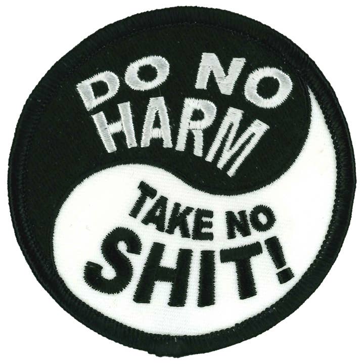 Hot Leathers Do No Harm Take No Shit 3" X 3" Patch for wholesale by Hot Leathers