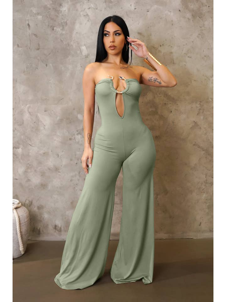 5besties inc - Wholesale Jumpsuit - Women's - STRAPLESS WIDE LEG JUMPSUITS9
