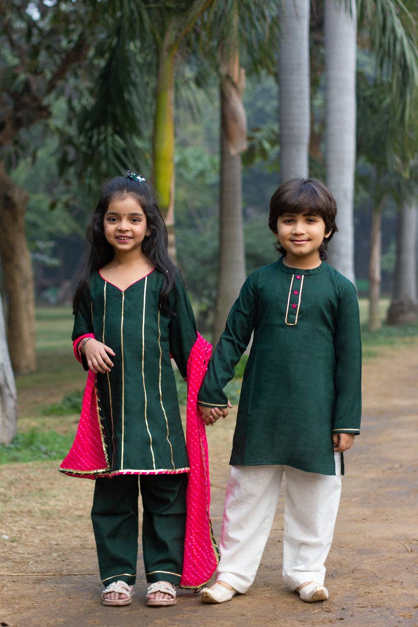 House of Amaya - Wholesale Top & Pant Set - Kids - Azma - Boys Kurta Payjama3