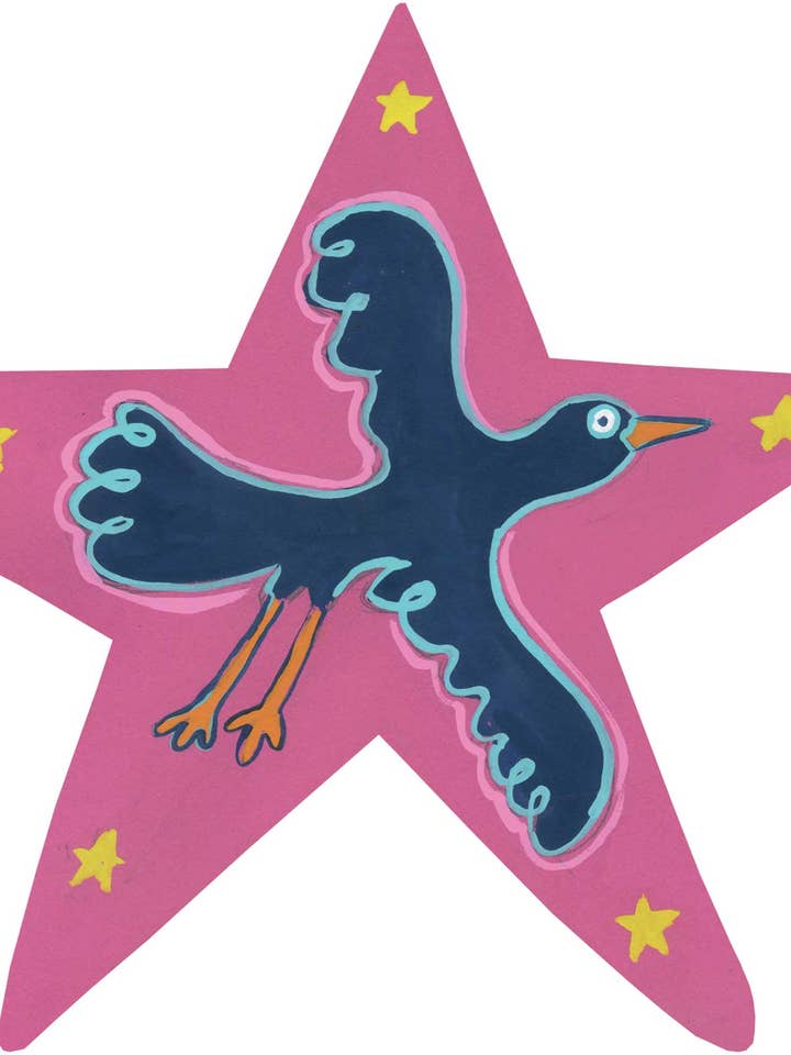 Cartão de saudações em forma de estrela - Blackbird por atacado de North Star Cards