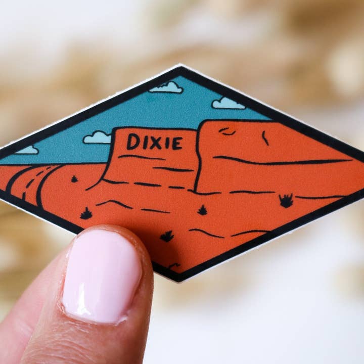 Riley Funk Designs - Wholesale Sticker - Dixie Rock Sticker | St. George, UT