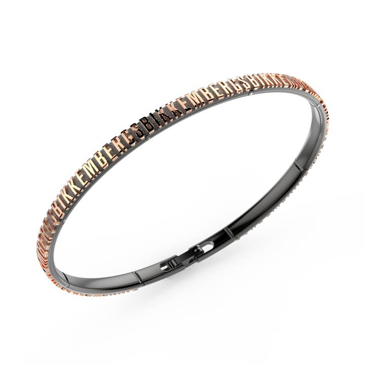 EMBB01BR - 316l steel bracelet with IP treatment for wholesale by BIKKEMBERGS
