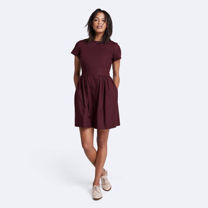 Oxblood Patricia Dress for wholesale by Rallier